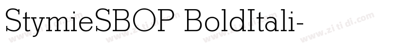 StymieSBOP BoldItali字体转换 StymieSBOP BoldItali字体转换